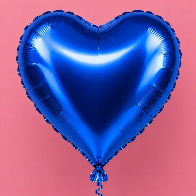 Balão Coração 18 Polegadas — Azul · LISO