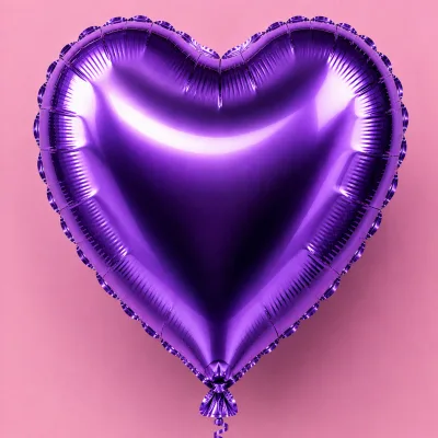 Balão Coração 18 Polegadas — Roxo · LISO