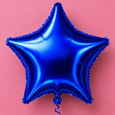 Balão Estrela 18 Polegadas — Azul · LISO