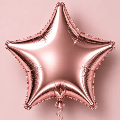 Balão Estrela 18 Polegadas — Rosé Gold · LISO