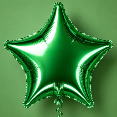 Balão Estrela 18 Polegadas — Verde · LISO