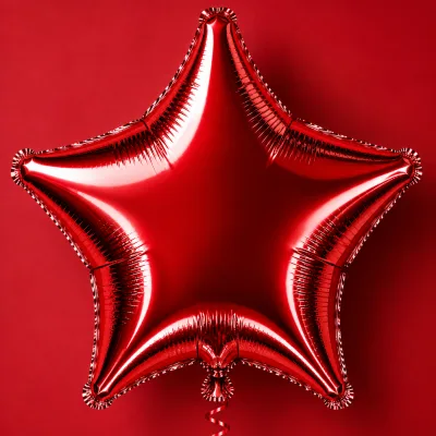 Balão Estrela 18 Polegadas — Vermelho · LISO