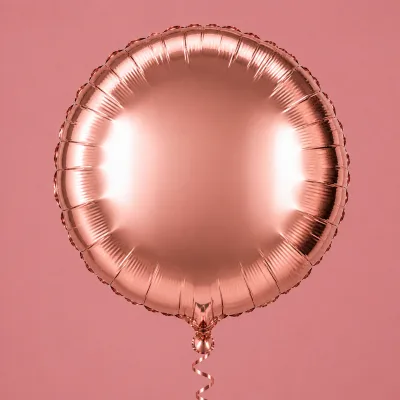Balão Redondo 18 Polegadas — Rosé Gold · LISO