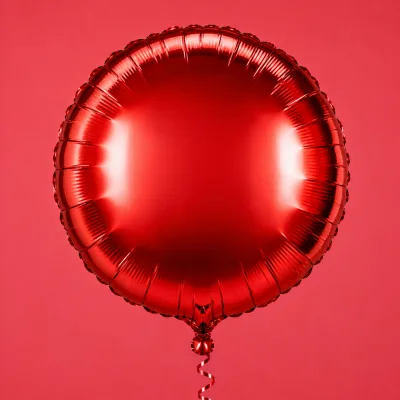Balão Redondo 18 Polegadas — Vermelho · LISO