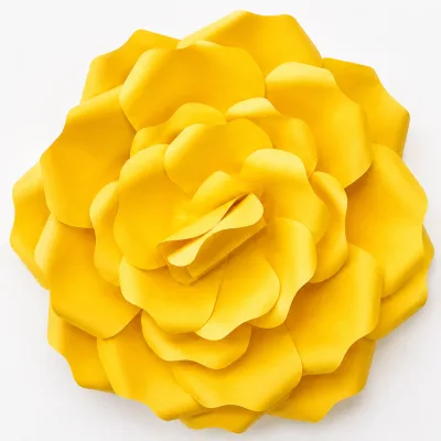 Flor Mini de Papel — Amarelo
