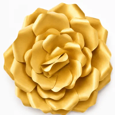 Flor Mini de Papel — Ouro