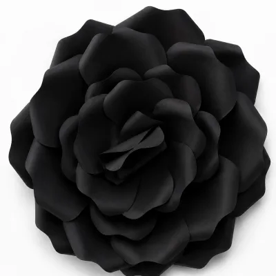 Flor Mini de Papel — Preto