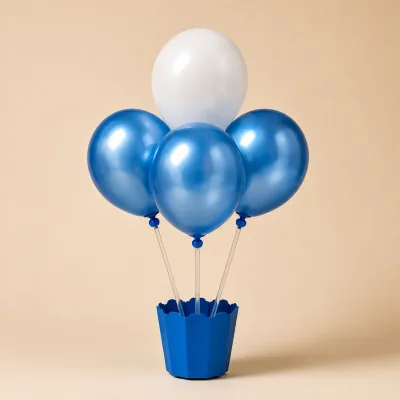 Suporte Cachepot para Balão — Azul