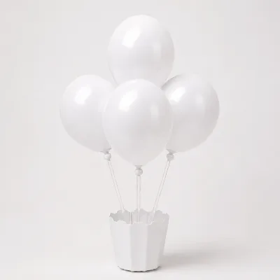 Suporte Cachepot para Balão — Branco