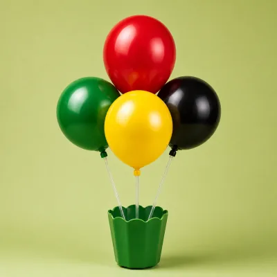 Suporte Cachepot para Balão — Verde
