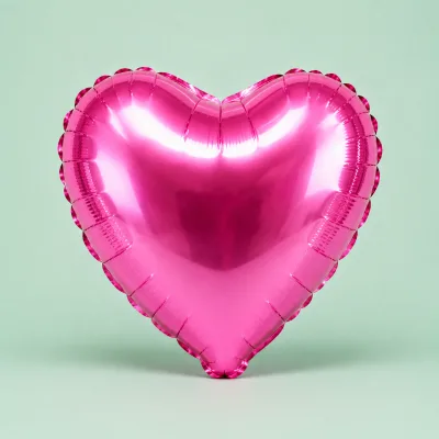 Balão Coração 9 Polegadas 2 Unidades — Pink