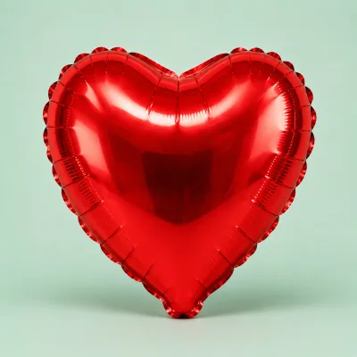 Balão Coração 9 Polegadas 2 Unidades — Vermelho