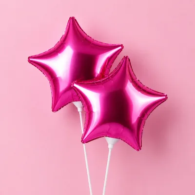 Balão Estrela 9 Polegadas 2 Unidades — Pink
