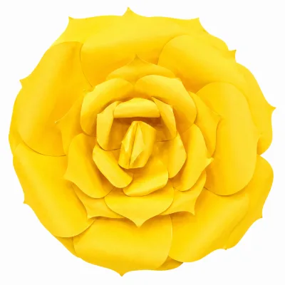 Flor de Papel Pequena — Amarelo