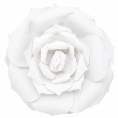 Flor de Papel Pequena — Branco