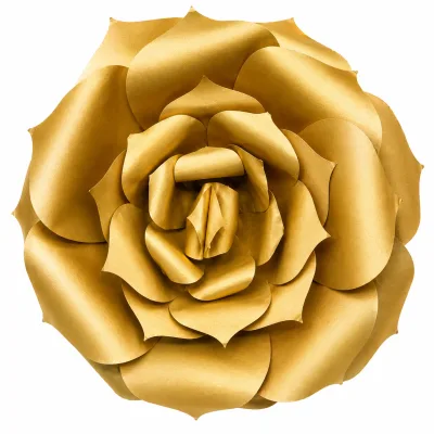 Flor de Papel Pequena — Ouro