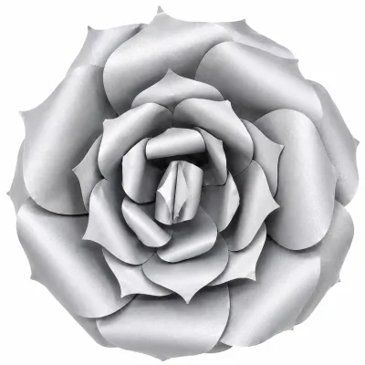 Flor de Papel Pequena — Prata