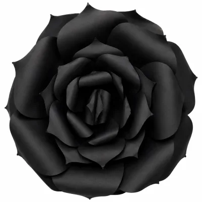 Flor de Papel Pequena — Preto
