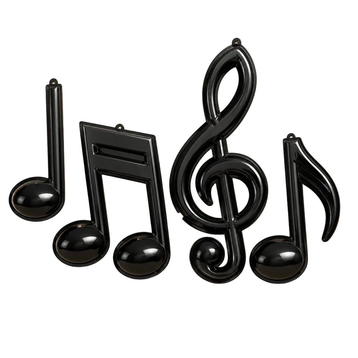 Kit Notas Musicais Preto