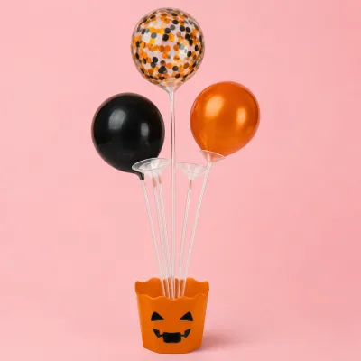 Cachepot decorado com tema halloween