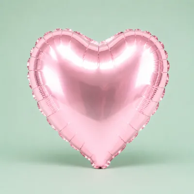 Balão Coração 9 Polegadas 2 Unidades — Rosa
