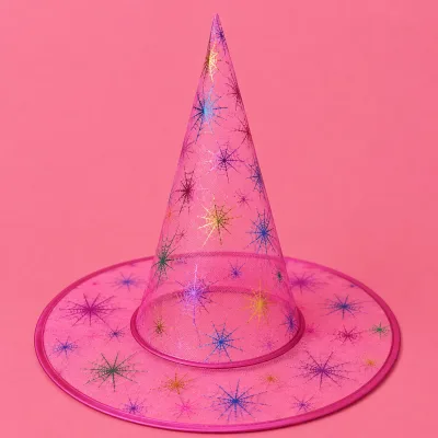 Chapéu de Bruxa Transparente — ROSA ESTRELAS