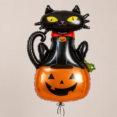 Balão Halloween — ABOBORA C/ GATO