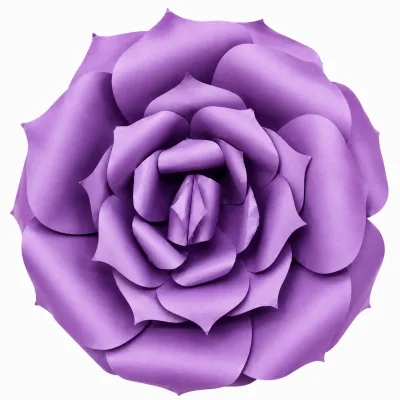 Flor de Papel Pequena — Roxo