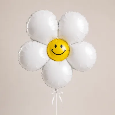 Balão Flor Silhueta — Branco