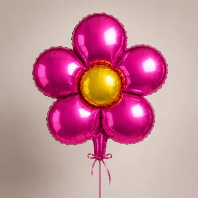 Balão Flor Silhueta — Pink