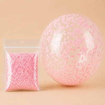 Micro Confete 10g Redondo — Rosa