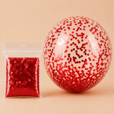 Micro Confete 10g Redondo — Vermelho