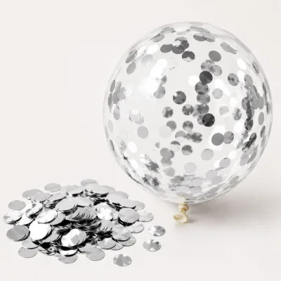 Confete 10g para Balão — Prata