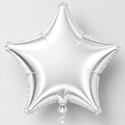Balão Estrela 18 Polegadas — Branco · LISO