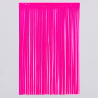 Cortina Metalizada 1x2m — Neon Pink