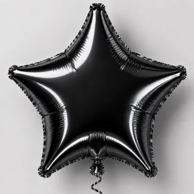 Balão Estrela 18 Polegadas — Preto · LISO