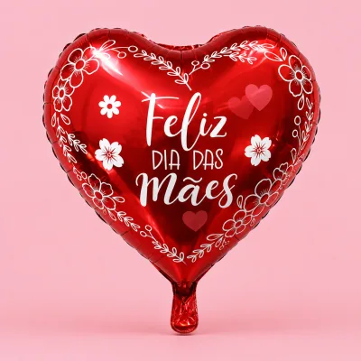 Coração Decorado 18 Polegadas — DAS MAES VM