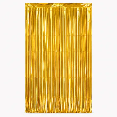Cortina Metalizada 1x2m — Ouro
