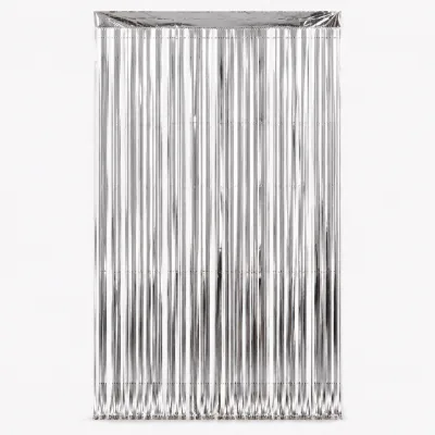 Cortina Metalizada 1x2m — Prata