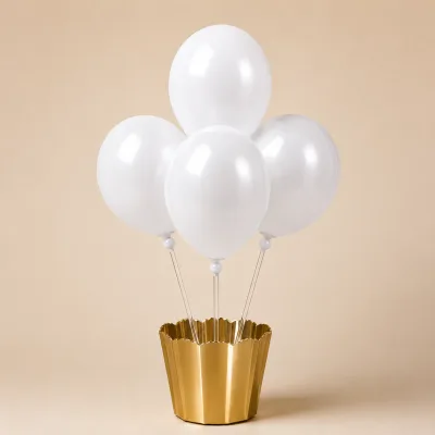 Suporte Cachepot para Balão — Dourado