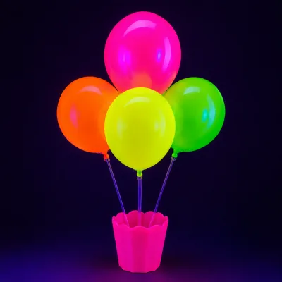 Suporte Cachepot para Balão — Neon Pink