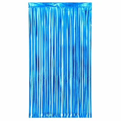 Cortina Metalizada 1x2m — Azul Claro