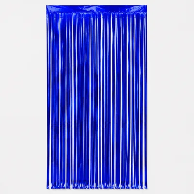 Cortina Metalizada 1x2m — Azul Royal