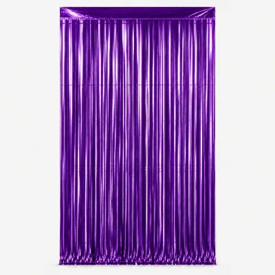 Cortina Metalizada 1x2m — Roxo