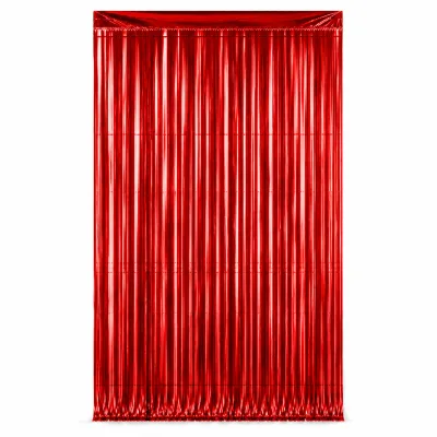 Cortina Metalizada 1x2m — Vermelho