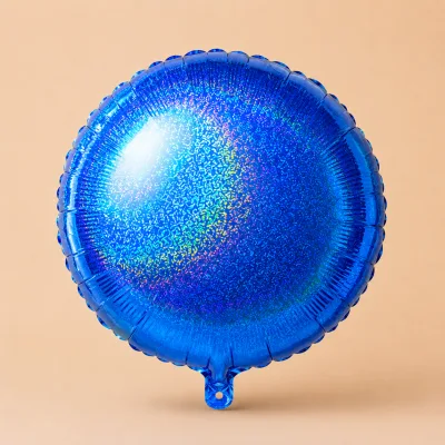 Balão Redondo 18 Polegadas — Azul · HOLOGRAFICO