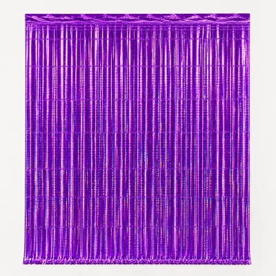 Cortina Holográfica — Roxo