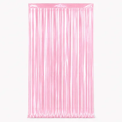 Cortina Metalizada 1x2m — Candy Rosa