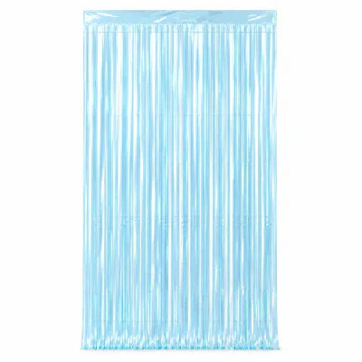 Cortina Metalizada 1x2m — Candy Azul