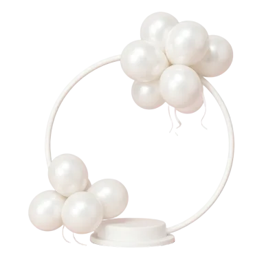 Arco de Mesa para Balão — Branco · 50 CM